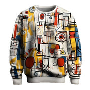 Michael Ellsworth | Abstract Graffiti Print Sweatshirt