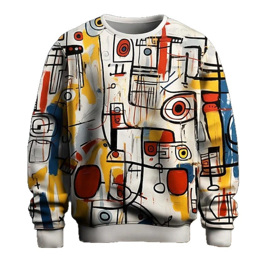 Michael Ellsworth | Abstract Graffiti Print Sweatshirt