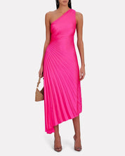Seraphina Laurent | Pleated One-Shoulder Maxi Dress