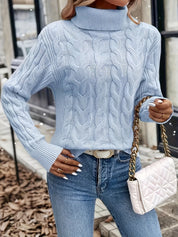 Fenella Sutherland | Cozy Cable-Knit Turtleneck Sweater