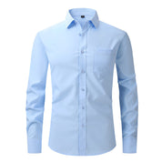Sebastian Laurent | Chemise habillée classique pour homme | Essentiel Blanc ajusté