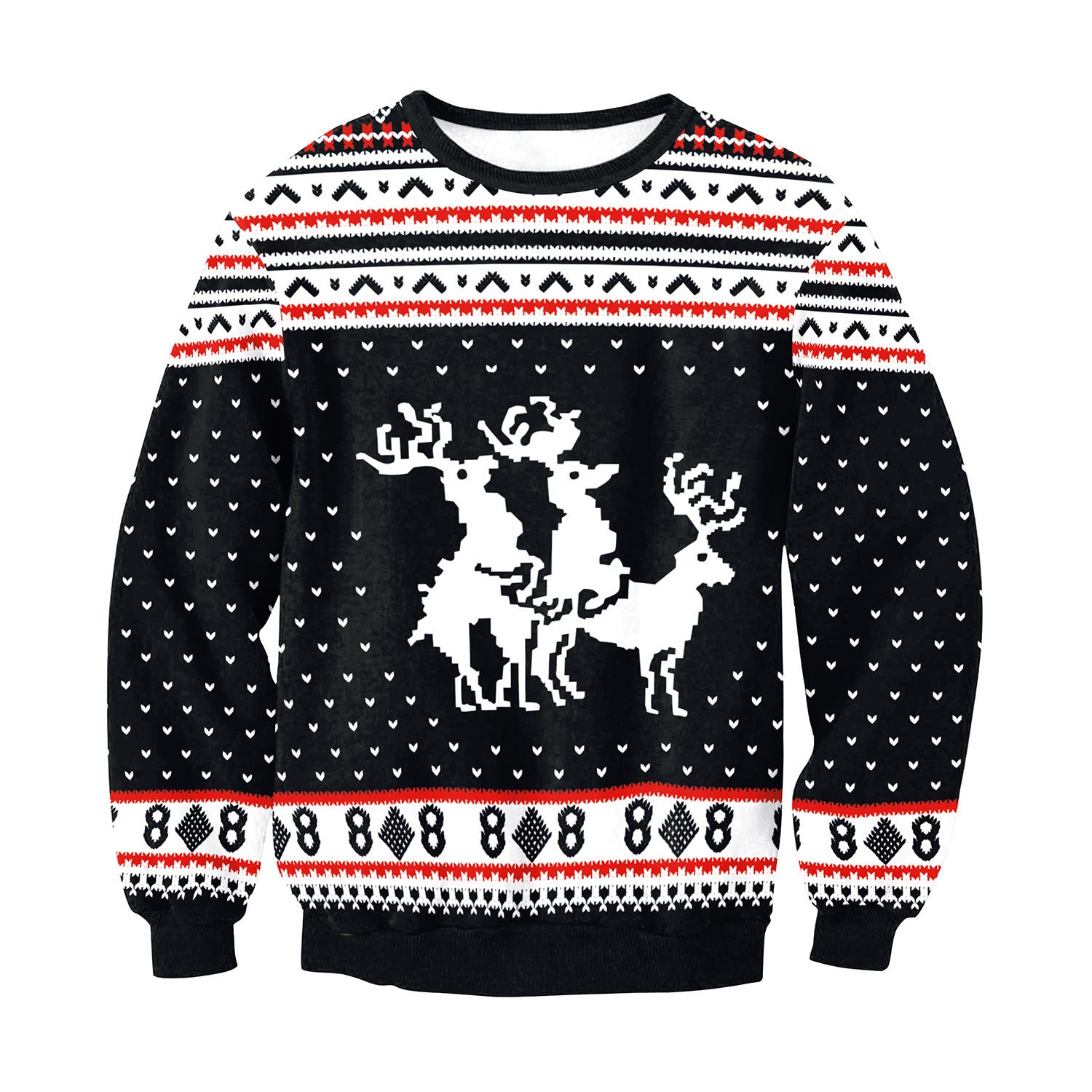 Jolly Knit | Pull de Noël patchwork multicolore pour femmes