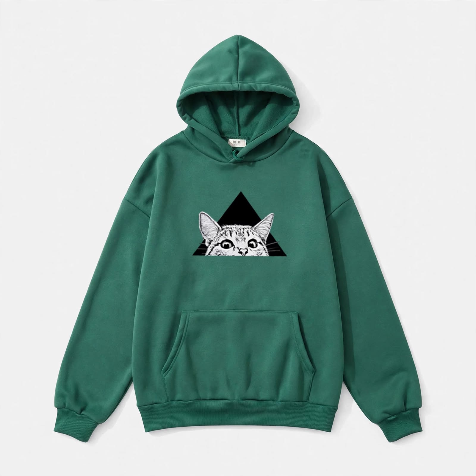 Florence Sedgwick | Cat Print Oversized Hoodie