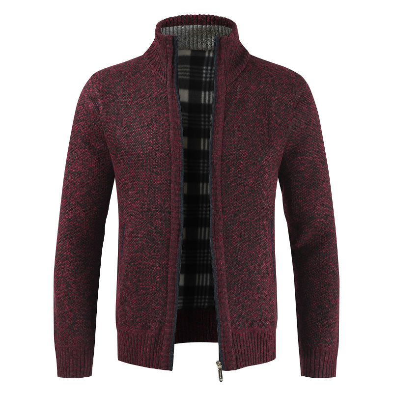 Clive Bannister | Fleece-Lined Zip Sweater With Stand Collar