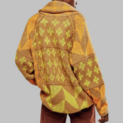 Imogen Sharland | Patchwork Knit Cardigan With Hood