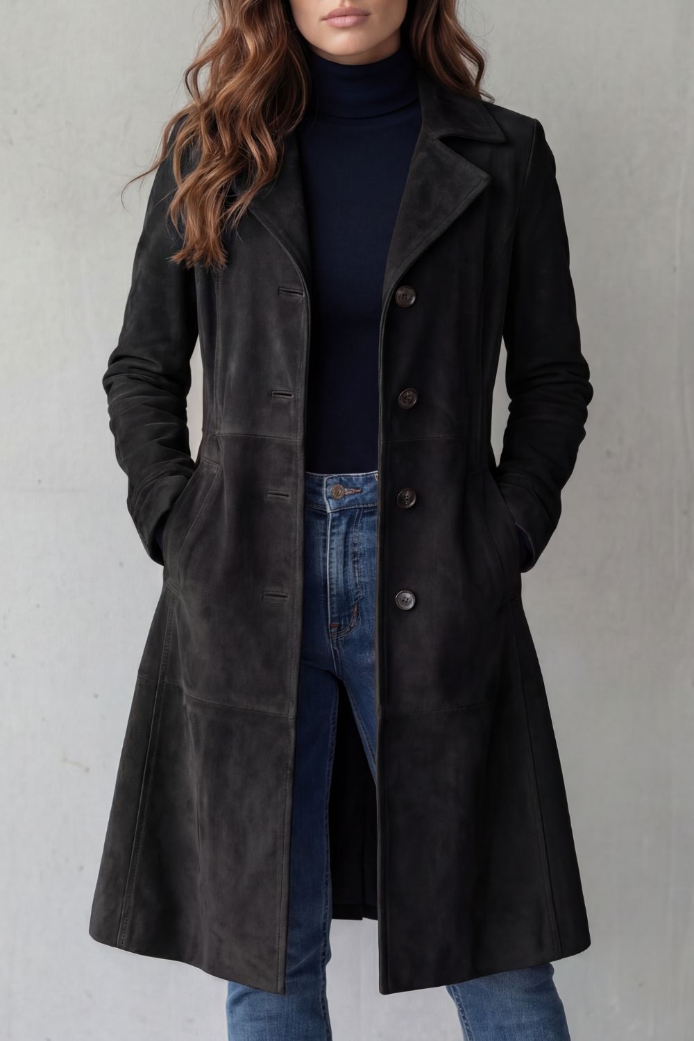 Georgina Caldwell | Vintage Suede Finish Longline Coat