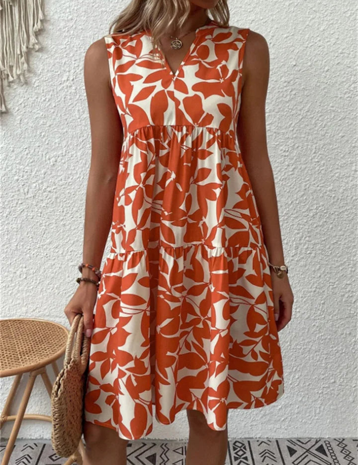 Alice Thompson | Floral Tiered A-Line Midi Dress