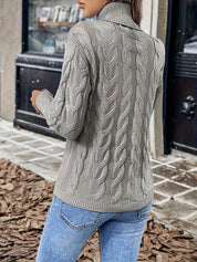 Fenella Sutherland | Cozy Cable-Knit Turtleneck Sweater