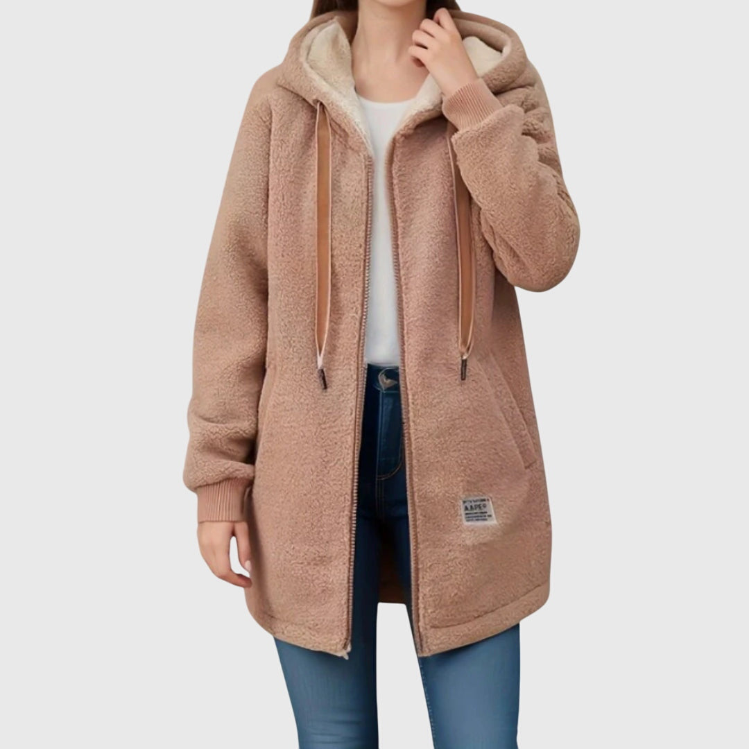Cressida Oakley | Sherpa Fleece Hooded Longline Jacket