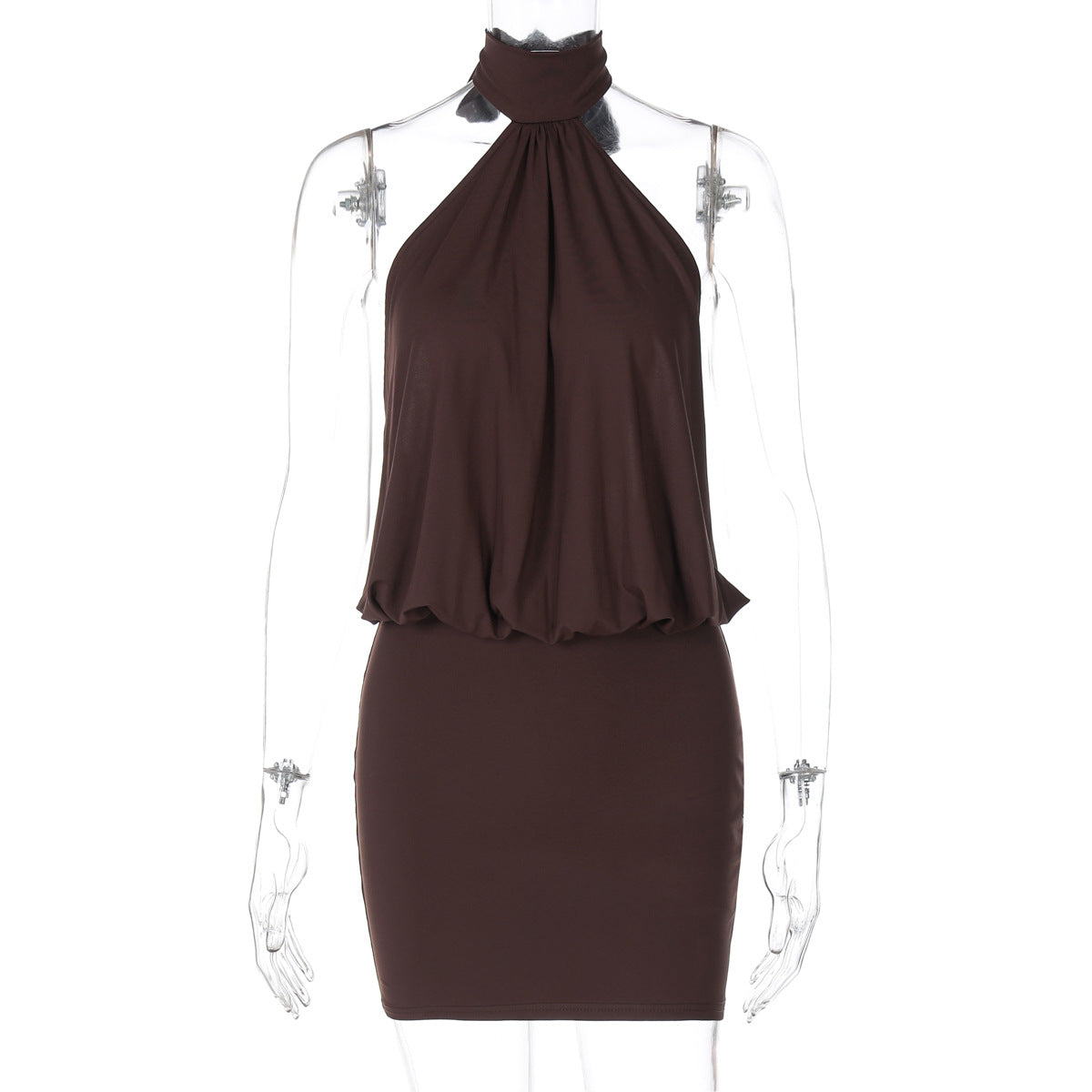 Wilhelmina Ashcroft | Robe mini moulante dos nu à col licou