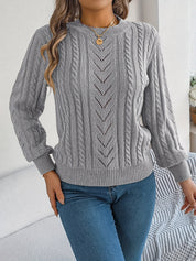 Eleanor Davies | Cable-Knit Textured Sweater