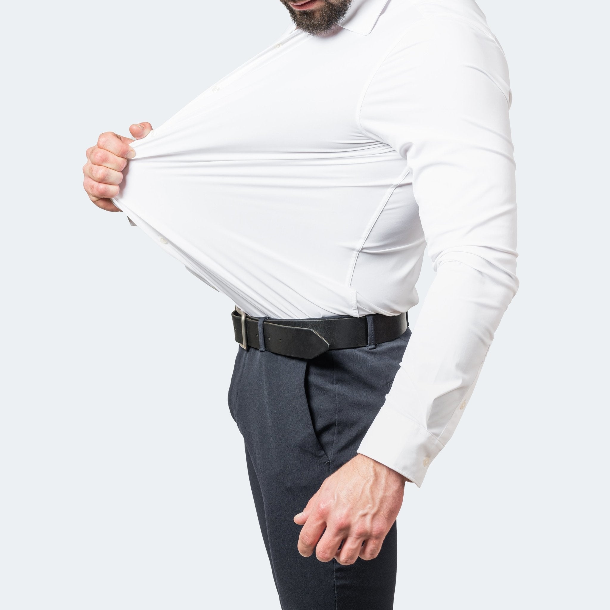 Edward Clarke | Sky Blue Slim Fit Shirt – Extreme Stretch & Wrinkle Free