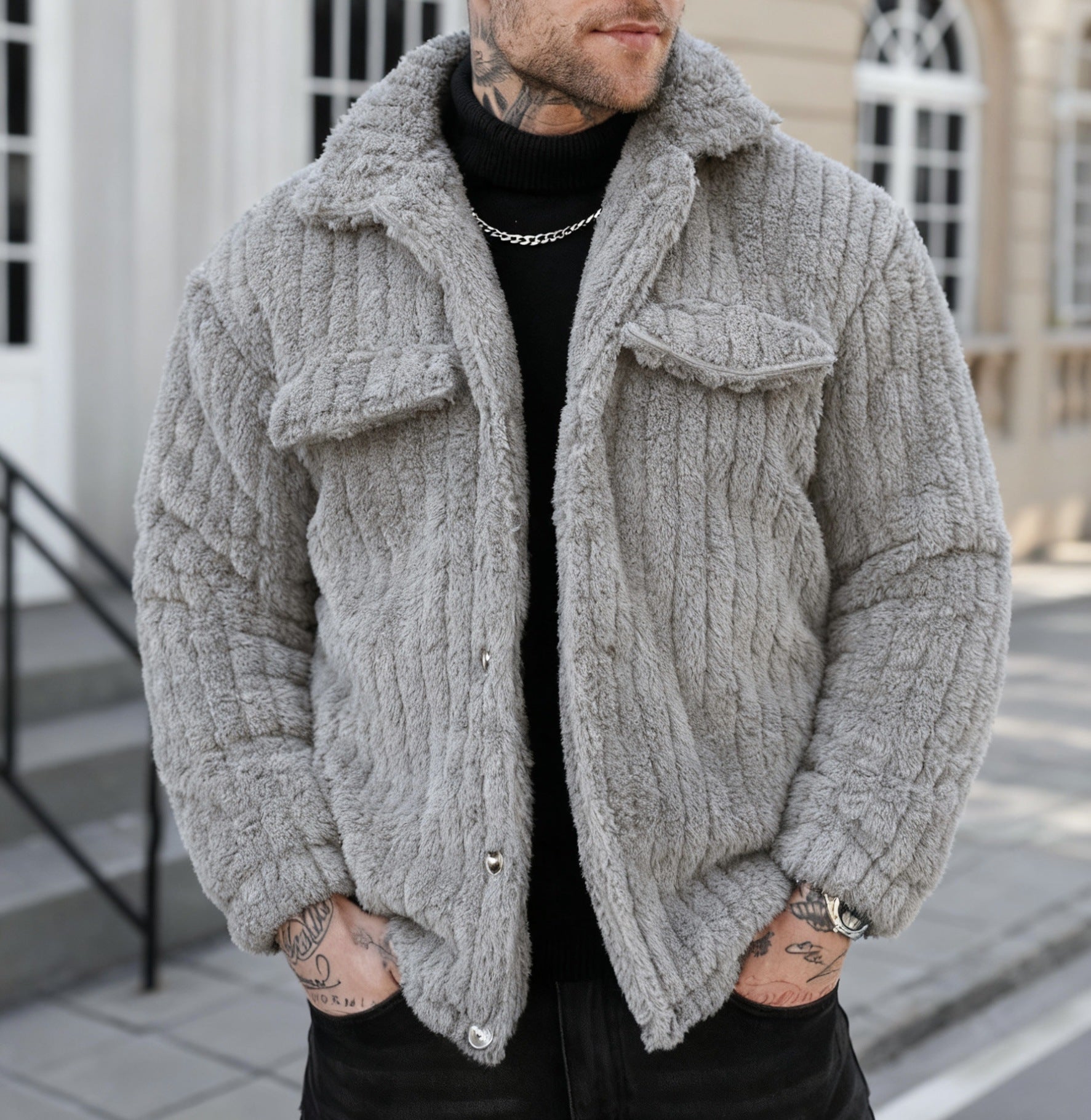 Cyril Redmayne | Zipsová bunda z flísu Sherpa