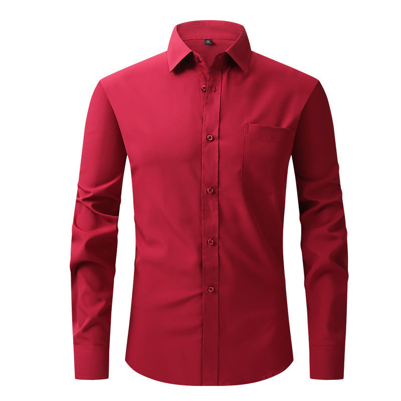 Sebastian Laurent | Chemise habillée classique pour homme | Essentiel Blanc ajusté