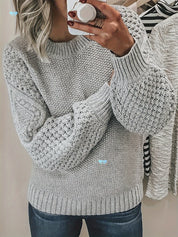 Cecily Wright | Pull en maille épaisse à manches ballon