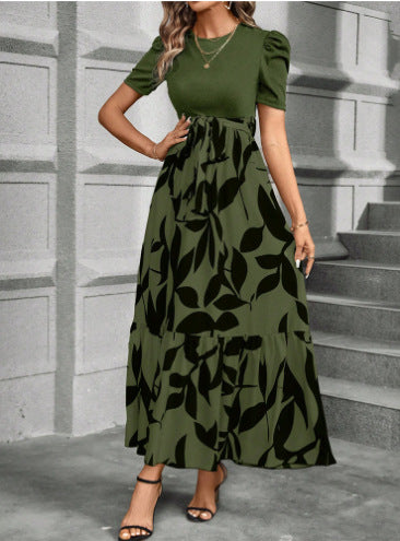 Cordelia Ashby | Robe midi à col rond et imprimé floral