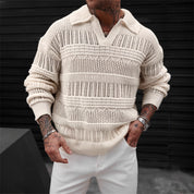 Marcus Whitmore | Pull polo en maille crochetée