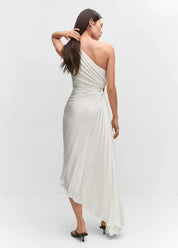 Seraphina Laurent | Pleated One-Shoulder Maxi Dress