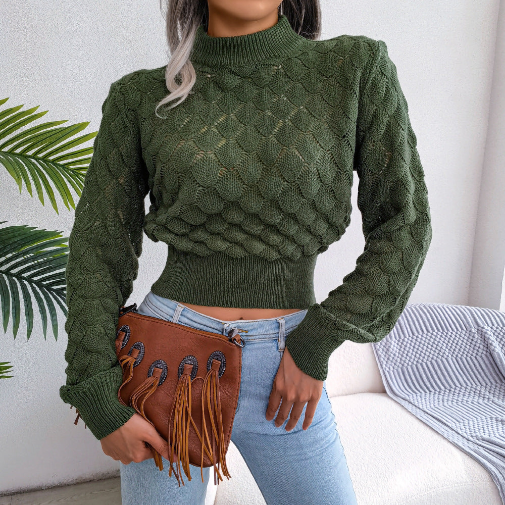 Lydia Thomas | Diamond Knit Cropped Jumper