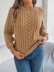 Eleanor Davies | Cable-Knit Textured Sweater