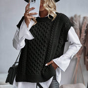 Tabitha Wood | Cozy Cable-Knit Sweater Vest