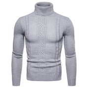 Malcolm Everly | Cable Knit Turtleneck Sweater