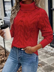 Fenella Sutherland | Cozy Cable-Knit Turtleneck Sweater