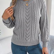 Eleanor Davies | Cable-Knit Textured Sweater