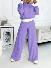 Grace Williams | Two-Piece Purple Jogger Lounge Set For Women