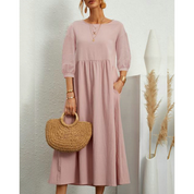 Grace Fairchild | Puff Sleeve Midi Dress
