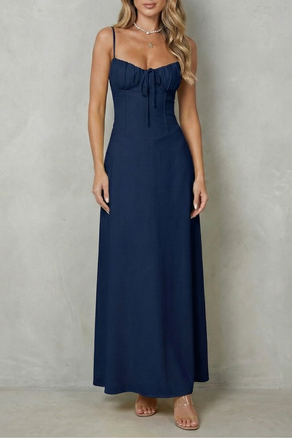 Cecily Hawthorne | Selena Soft Corset Charm Sleeveless Maxi Dress