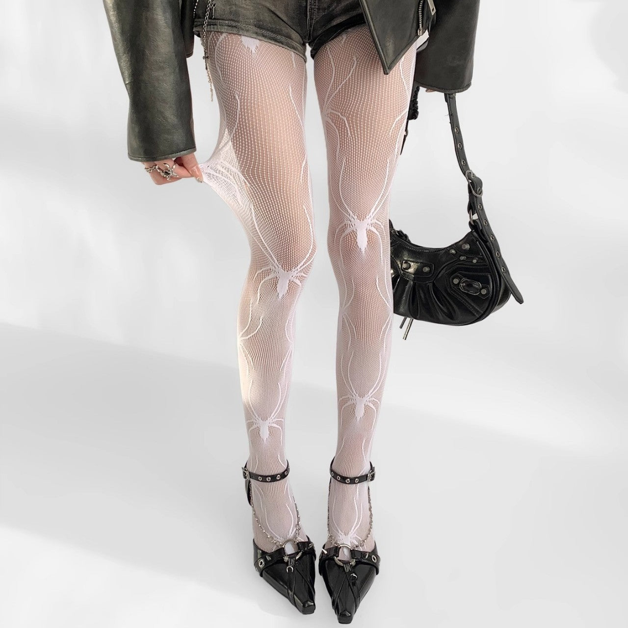 Widow Web | Spiderweb Halloween Tights