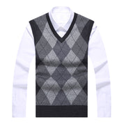 Gareth Osmond | Argyle Knit Wool Sweater Vest