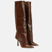 Arabella Edwards | Bottes montantes à talon aiguille effet croco