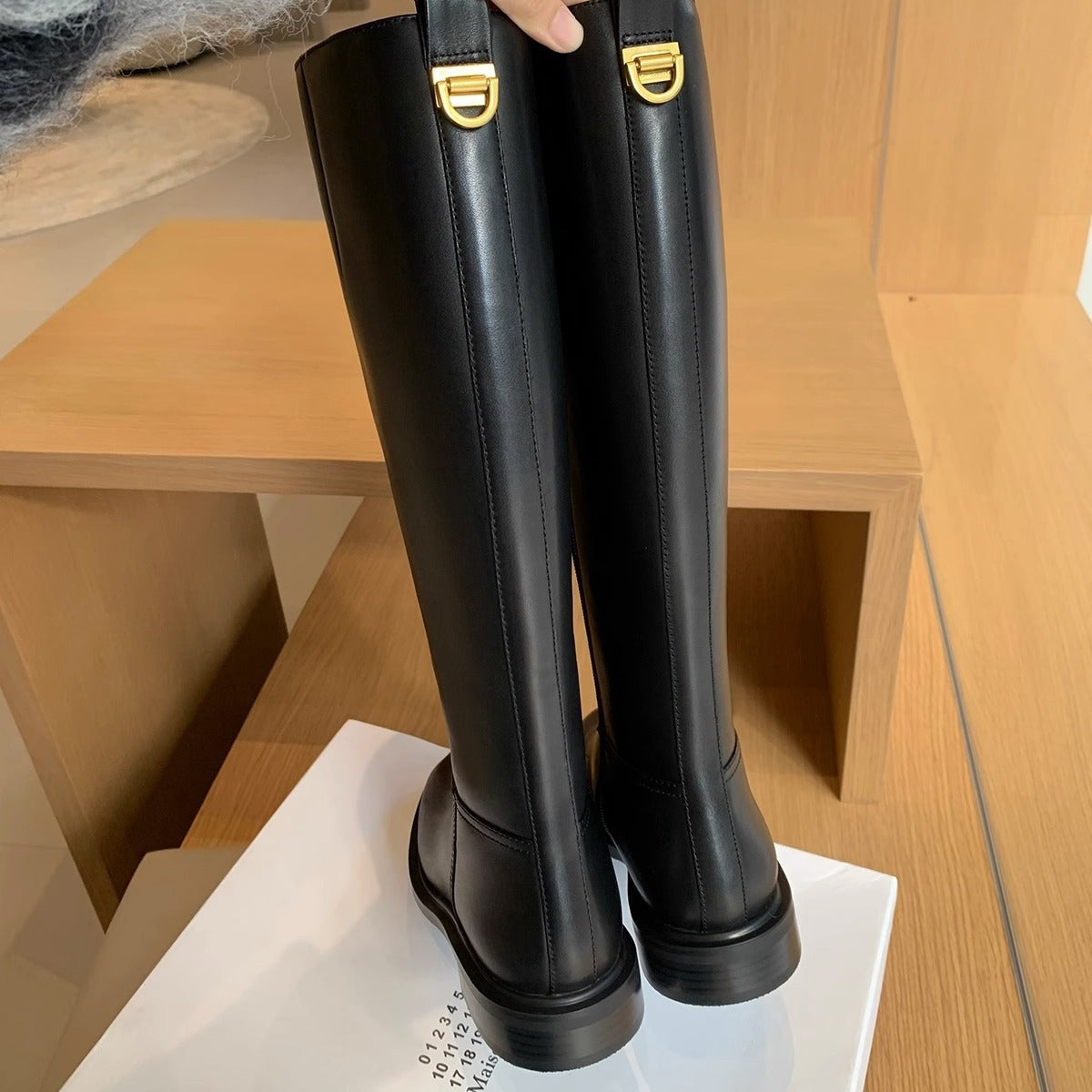Alice Roberts | Knee-High Leather Riding Boots