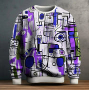 Michael Ellsworth | Abstract Graffiti Print Sweatshirt