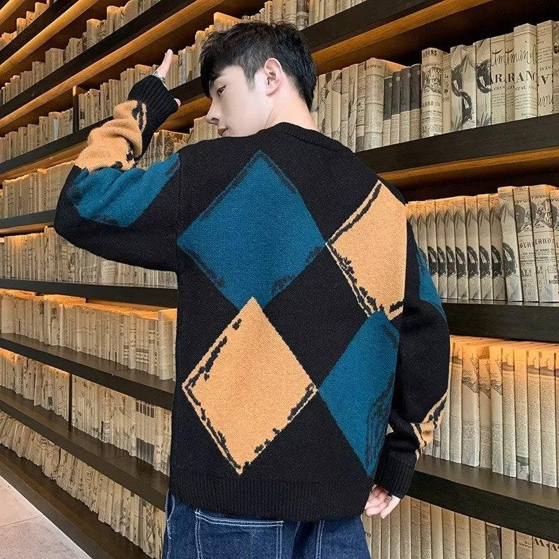 Lachlan Prentice | Argyle Print Sweater For Men