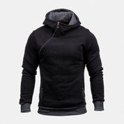 Percy Duffield | Oblique Zip Hoodie For Men