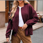 Poppy Robinson | Quilted Textured Zip Jacket