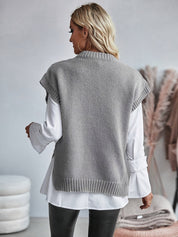 Tabitha Wood | Cozy Cable-Knit Sweater Vest