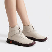 Dorothea Griffiths | Bottines en cuir à lacets avec semelle contrastante