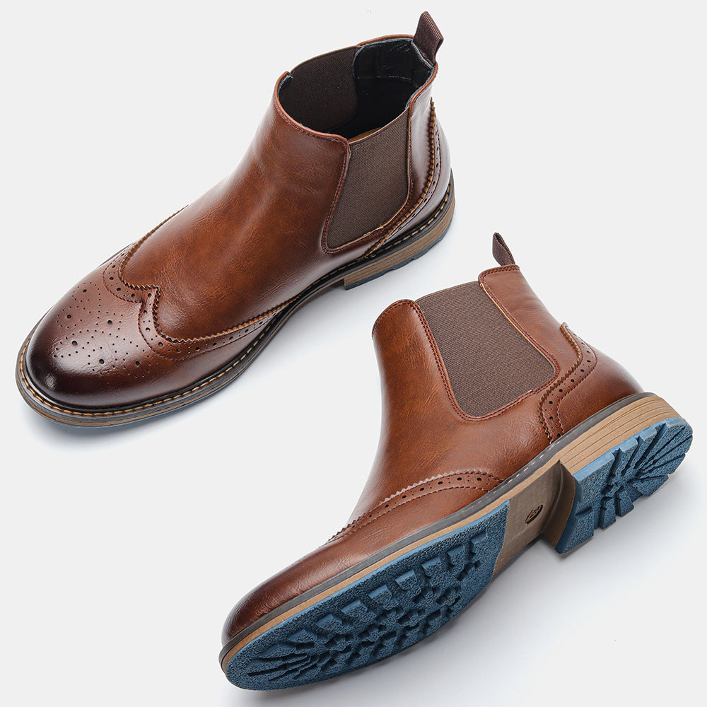 Roland Harker | Chelsea čižmy s brogue detailom