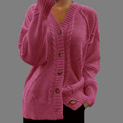 Imogen Wright | Cable-Knit Button Cardigan
