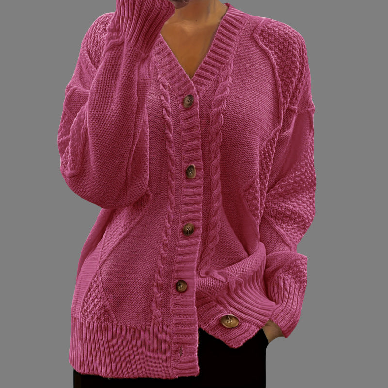 Imogen Wright | Cable-Knit Button Cardigan