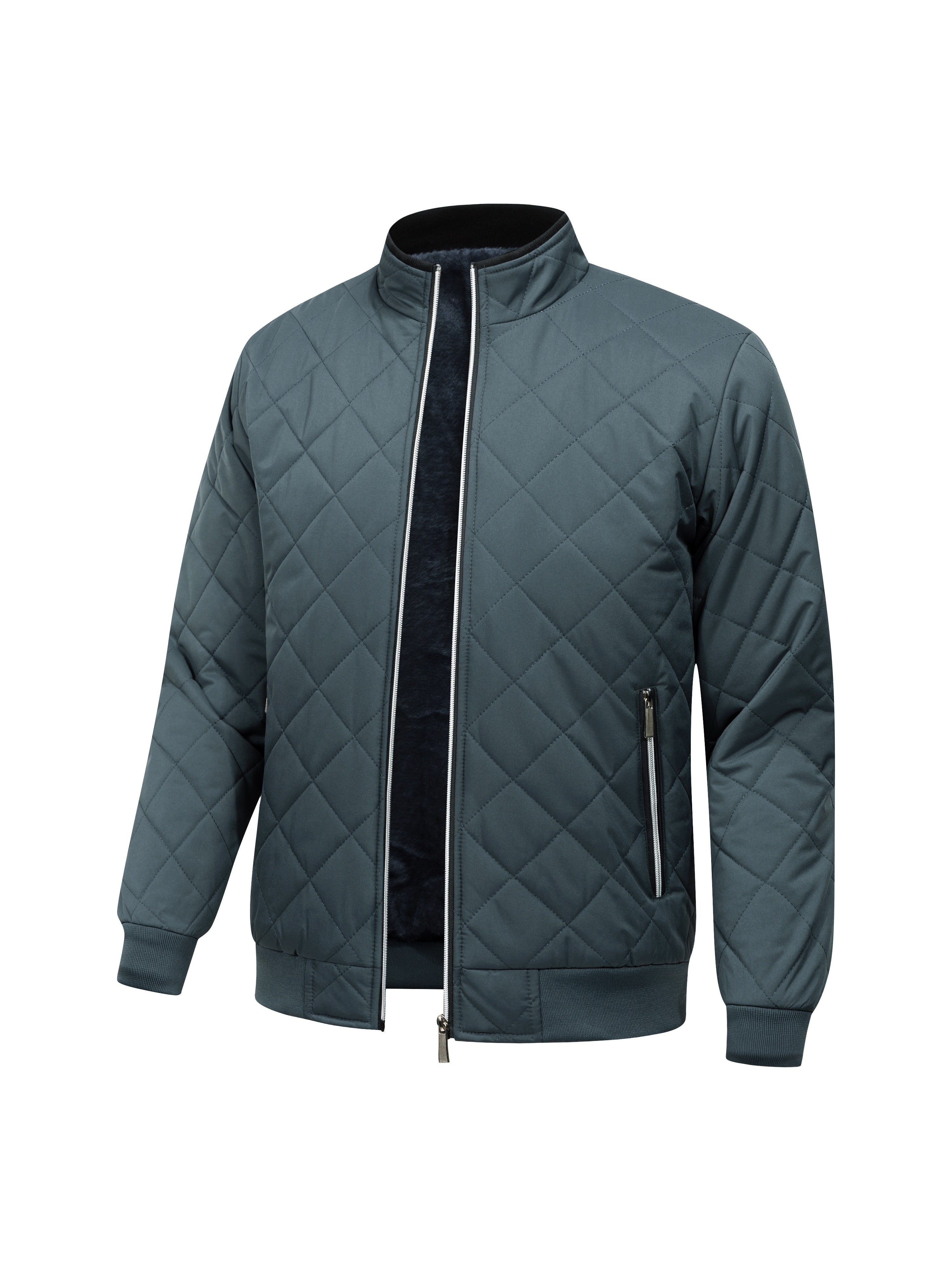 Reuben Walker | Quilted Bomber Jacket with Fleece Lining