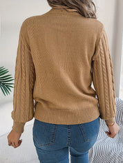 Eleanor Davies | Cable-Knit Textured Sweater