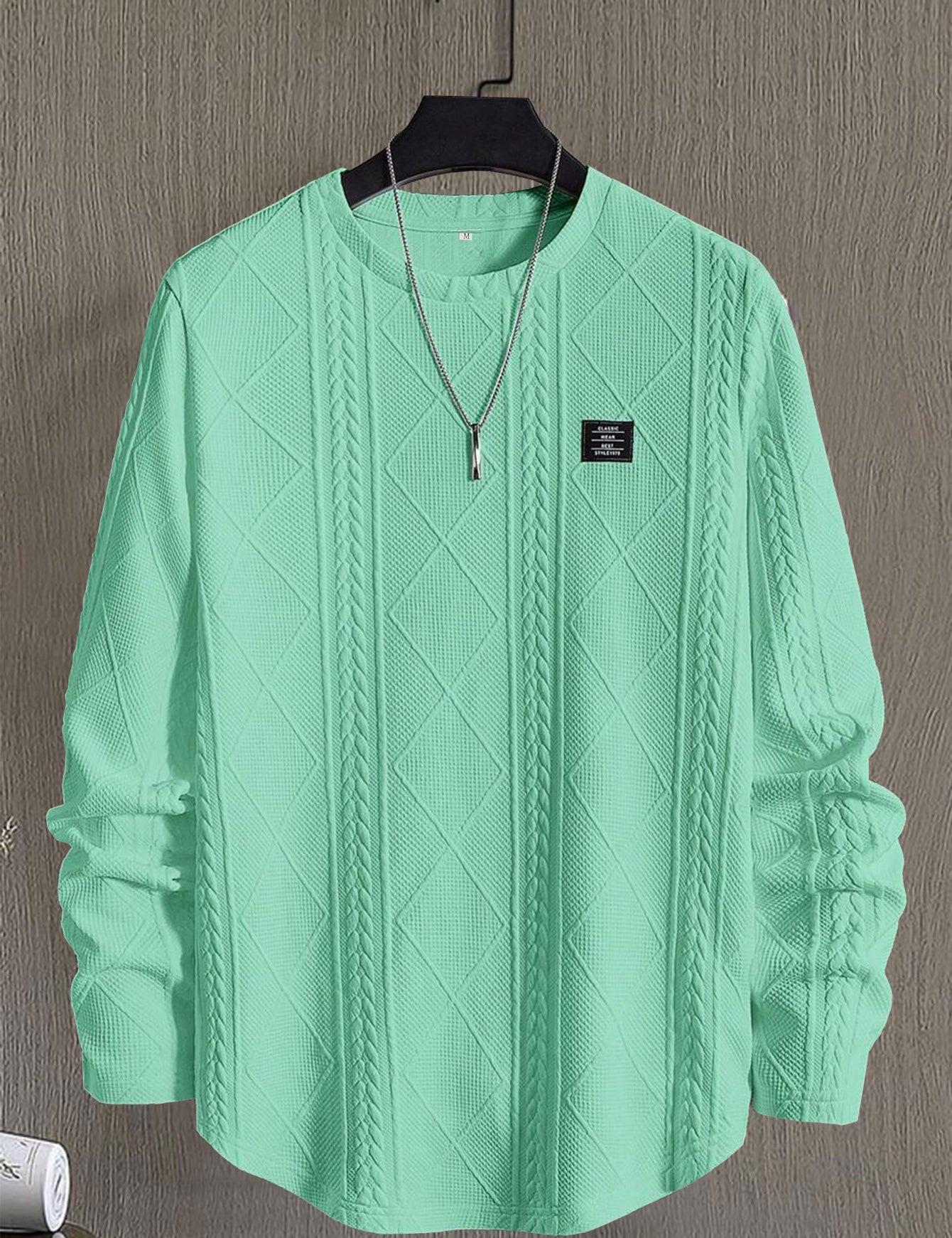 Percival Ashmore | Cable Knit Round Neck Pullover