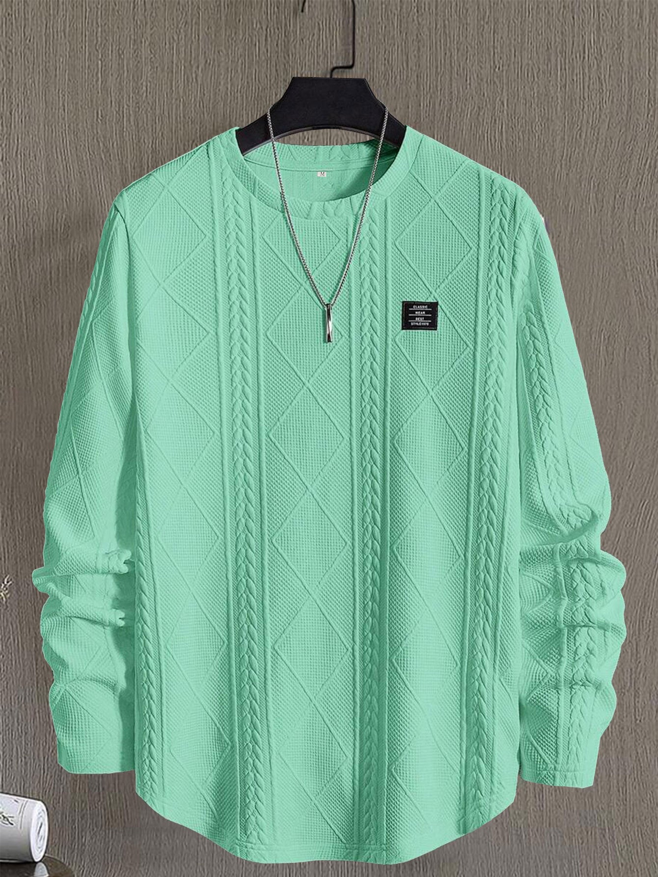 Percival Ashmore | Cable Knit Round Neck Pullover