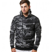 Graham Pierce | Camouflage Hoodie With Zip Pocket