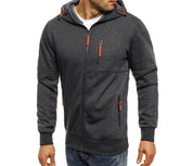 Edward Pritchard | Cotton Hoodie With Neon Zip Detail